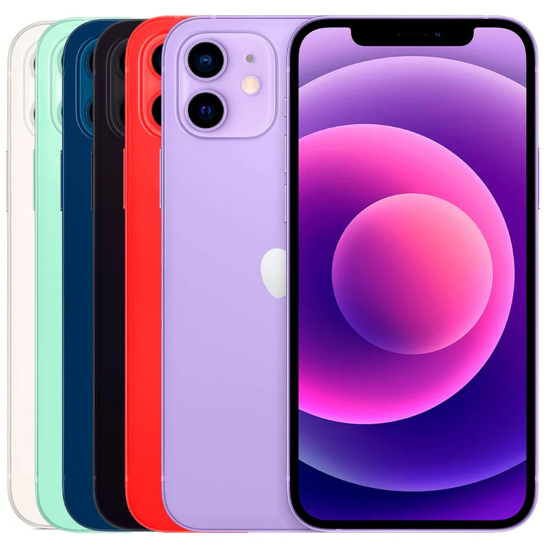 Apple-iPhone 12 Celular, 128GB / 4GB RAM, 6,1 ", Original Super Retina XDR OLED, Face ID, A14, Desbloqueado, 5G LTE